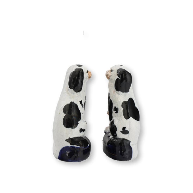 English 19th Century Staffordshire King Charles Dogs W/Pups For Sale - Image 3 of 6