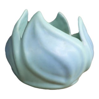 Van Briggle Art Pottery Sculptural Leaf Vase For Sale