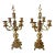 Hollywood Regency Rococo Gilt Five Arm Candelabras - a Pair For Sale