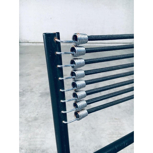 Postmodern SANDOWS Chairs attributed to Rene Herbst for Ecart International, 1980s, Set of 6 For Sale - Image 15 of 18