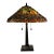 Mid 20th Century Tiffany Style Dragonfly Stained Glass Lamp For Sale