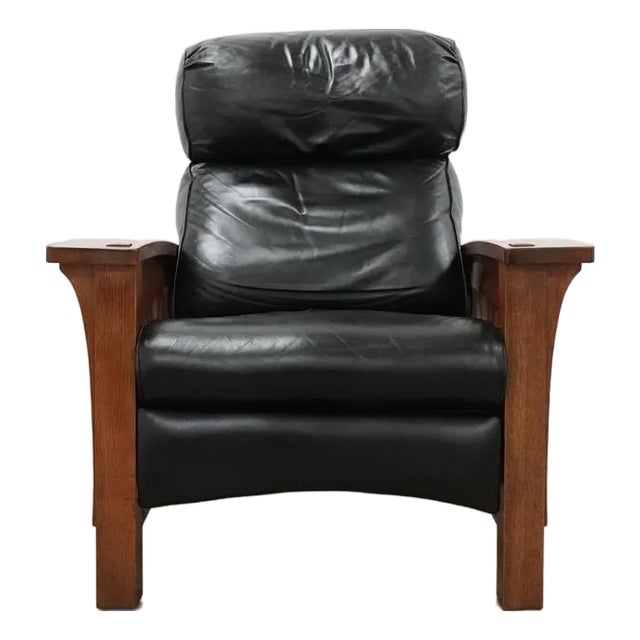 Stickley Bustle Back Bow Arm Morris Recliner For Sale
