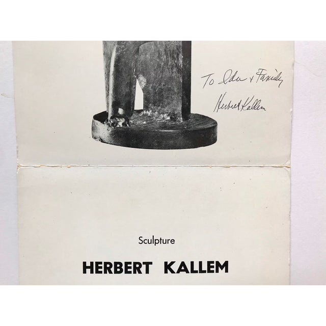 1970s Herbert Hallem Roko Gallery Show Catalog 1973 – Signed & Dedicated by Artist, Vintage Art Exhibition Ephemera For Sale - Image 5 of 9