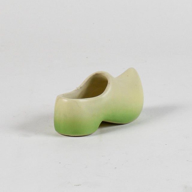 Green Ceramic Clog Shoe from Rometti, 1950s For Sale - Image 6 of 9