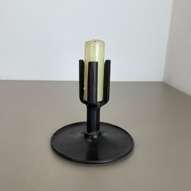 Brutalist Bronze Candleholder from Manfred Bergmeister, Germany, 1970s For Sale - Image 3 of 17