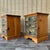 A Pair of Vintage Rustic Style Nightstands by Mastercraft Furniture. Circa 1970s Features a solid-wood frame in a natural...