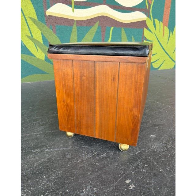 Mid 20th Century Mid Century Lane Record Storage Bench For Sale - Image 5 of 9