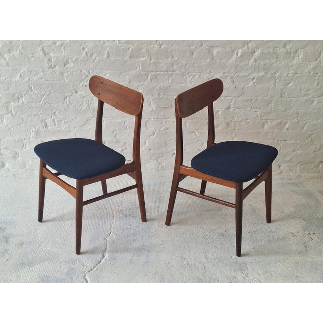 Mid-Century Modern Mid-Century Modern Danish Teak Dining Chairs, 1960s, Set of 2 For Sale - Image 3 of 11