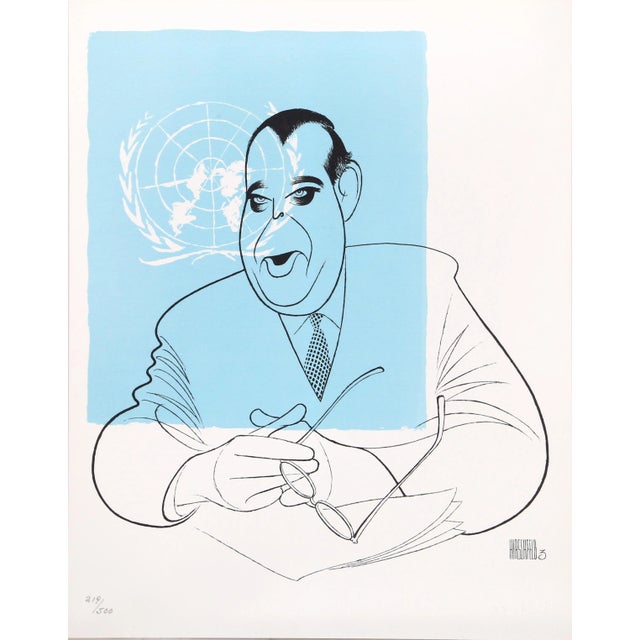 Al Hirschfeld, Trygve Lie, Lithograph For Sale