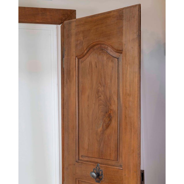 French 19th Century Double-sided Double-leaf Walnut Communication Door For Sale - Image 18 of 18
