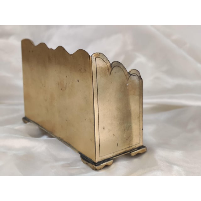 Mid 19th Century Ornate English Gilt Bronze Letter Box For Sale - Image 4 of 9