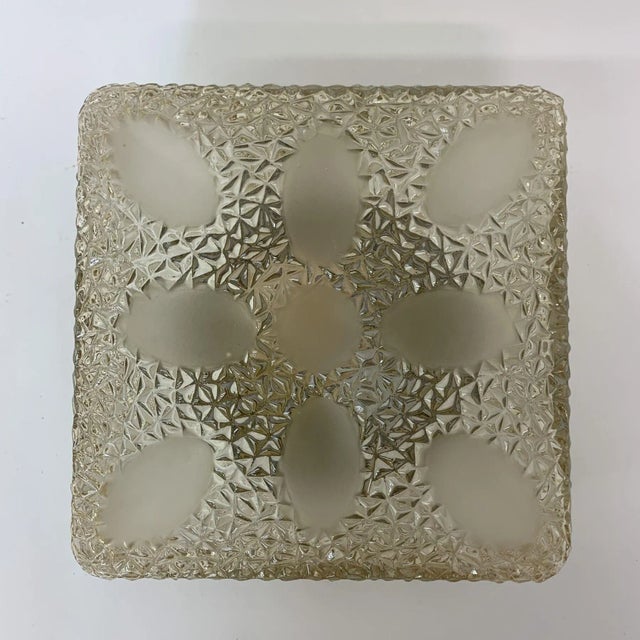 Mid-Century Glass Ceiling / Wall Lamp, 1970s For Sale - Image 10 of 10