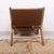 Lara Natural Teak and Genuine Leather Chair For Sale - Image 9 of 11