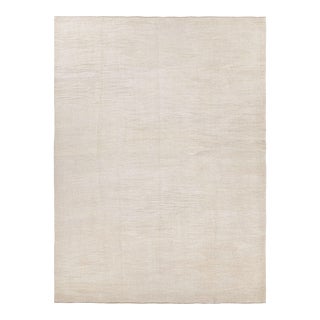 Vintage Oversized Kilim in White and Beige Tones From Rug & Kilim For Sale