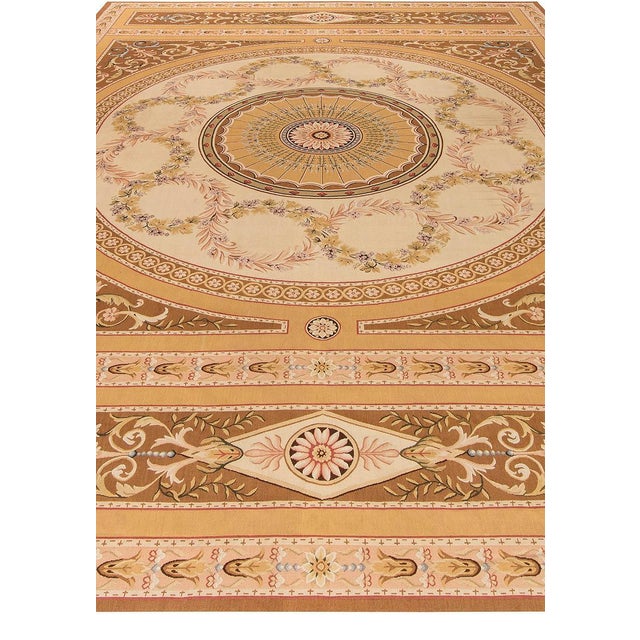 European Inspired Aubusson Handmade Wool Rug by Doris Leslie Blau For Sale - Image 4 of 7