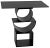 Noir NOIR Shape Side Table in Black Metal For Sale - Image 4 of 12