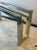 Metal 1970s Romeo Rega Modernist Chrome & Brass Console Table For Sale - Image 7 of 10