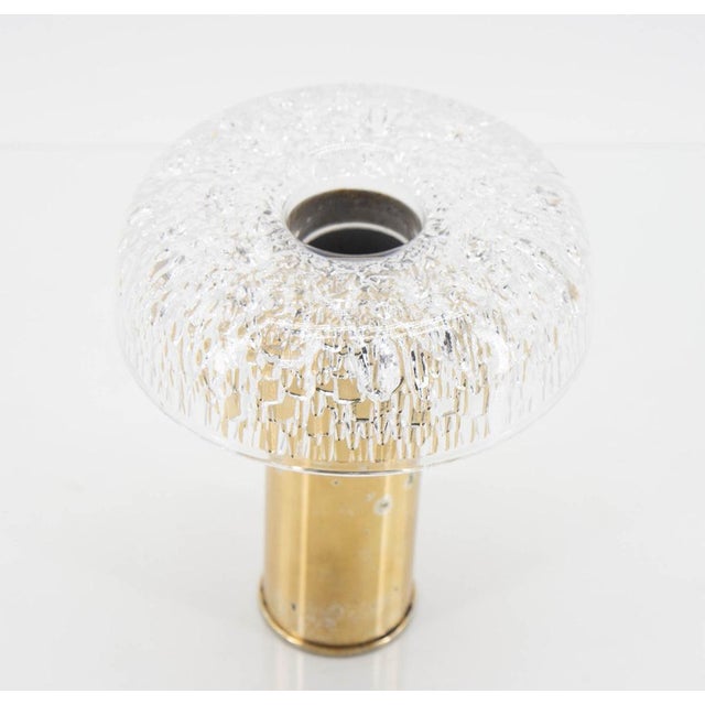 Crystal and Brass Vase by Kristall Krisla, 1970s For Sale - Image 6 of 7