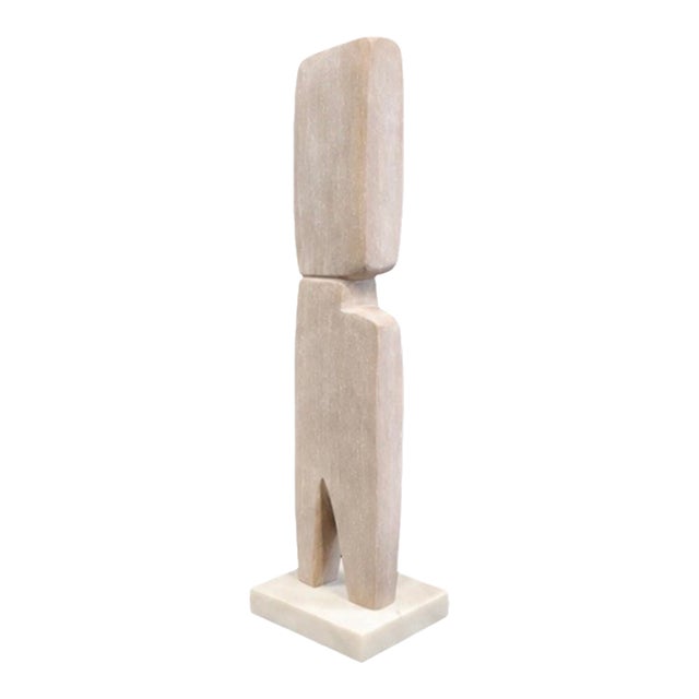Abstract Modern Sandstone Sculpture by Scott Donadio (17.5” High) For Sale