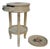 Round Side Table With Drawer and Removable Tray Top For Sale