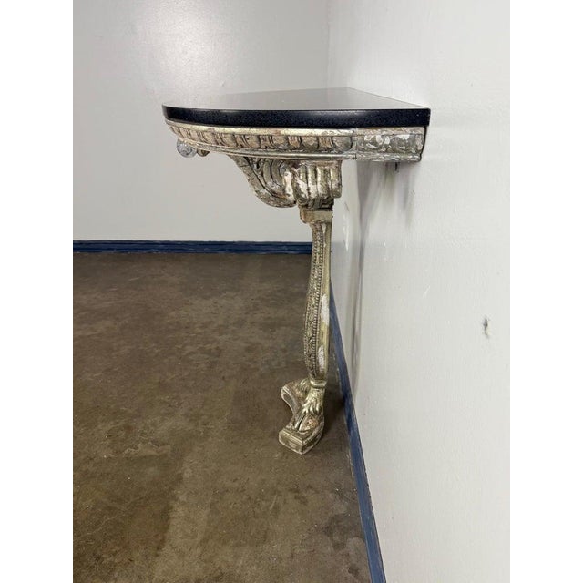 Early 20th Century Italian Neoclassical Console Table With Granite Top For Sale - Image 15 of 17