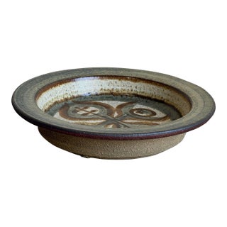 Vintage 1960s Danish Mid-Century Modern Søholm Ceramic Plate For Sale