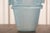 Aqua Vintage Frosted Aqua Glass Vase For Sale - Image 8 of 18