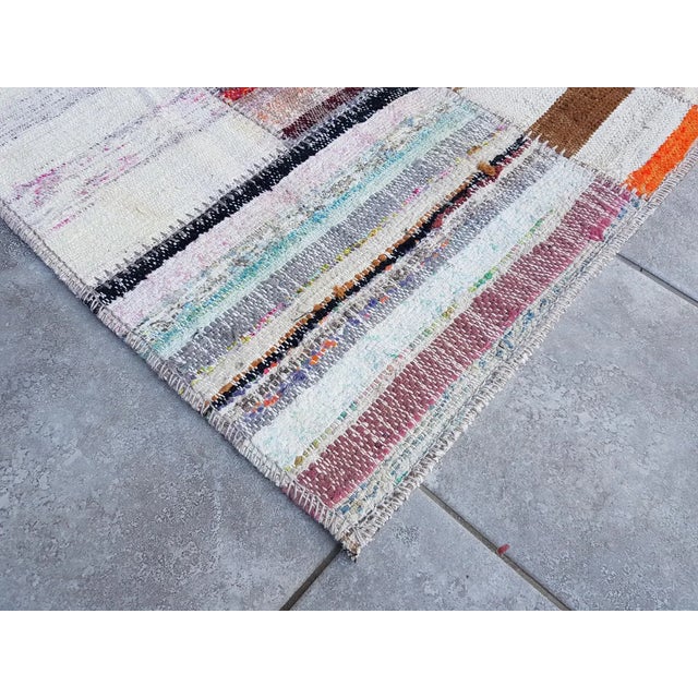 Long Vintage Turkish Stair Wool Runner For Sale - Image 6 of 9