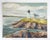 1970s 1975 Hendricks Lighthouse Maine Painting For Sale - Image 5 of 6