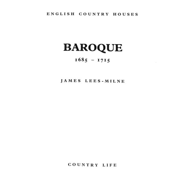 Traditional "Baroque 1685-1715" 1970 Lees-Milne, James For Sale - Image 3 of 10