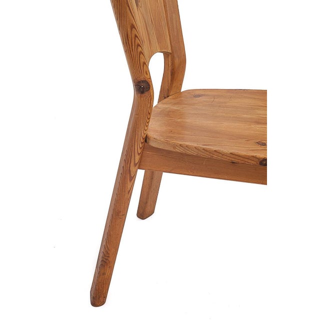 Tan Les Arcs Dining Table and Chairs attributed to Charlotte Perriand, 1960s, Set of 5 For Sale - Image 8 of 18