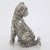 1970s Vintage Italian Handmade Genuine Silver Sitting Cat Figurine Miniature Sculpture, Made in Tuscany (Arezzo, Italy) For Sale - Image 5 of 11