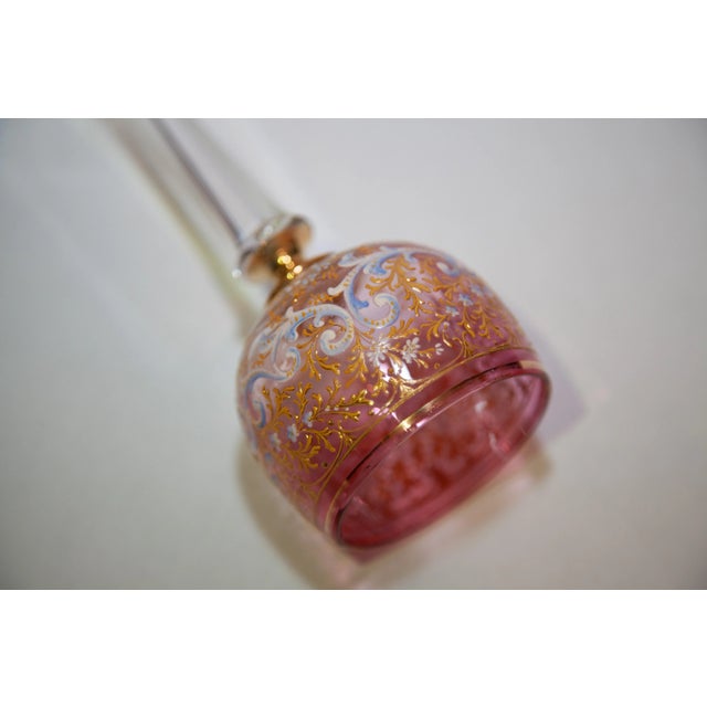 Early 20th Century Early 20th Century Moser Glass Goblets- Set of 6 For Sale - Image 5 of 7