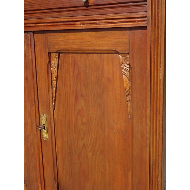 Metal Small Art Deco Oak and Pine Buffet, 1930s For Sale - Image 7 of 18