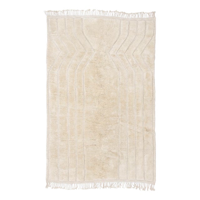 Hand-Knotted Wool Rug by Azele Studio For Sale