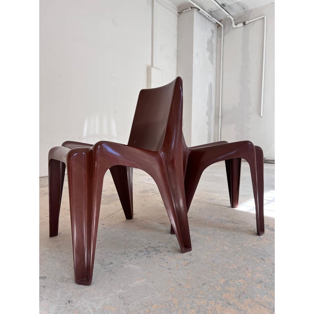 Brown Brown Model BA 1171 Dining Chair by Helmut Bätzner for Bofinger For Sale - Image 8 of 11