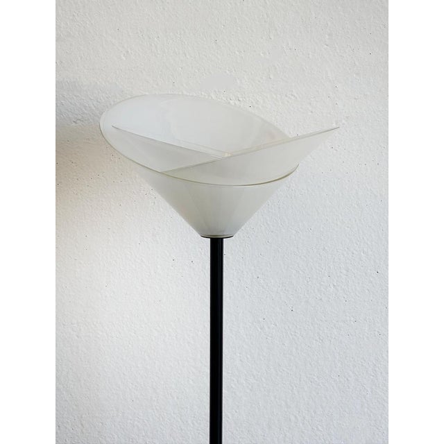 Vintage Glass Flower Floor Lamp from Mazzega, 1980s For Sale - Image 3 of 8
