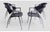 Dining Chairs in Chrome Metal and Black Leather from Calligaris, 1980s, Set of 4 For Sale - Image 4 of 7