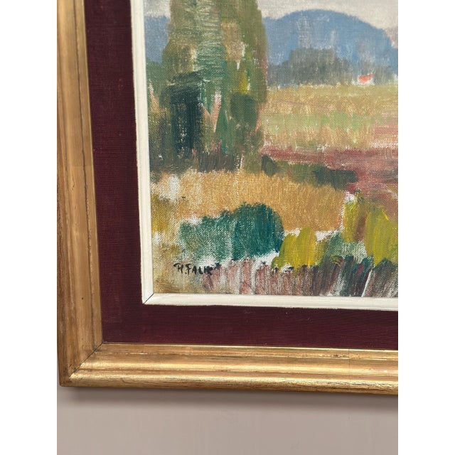 Ragnar Falk, Landscape, 1950s, Oil Painting on Canvas, Framed For Sale - Image 9 of 18
