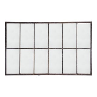 Reclaimed Industrial Window Frame as Mirror For Sale