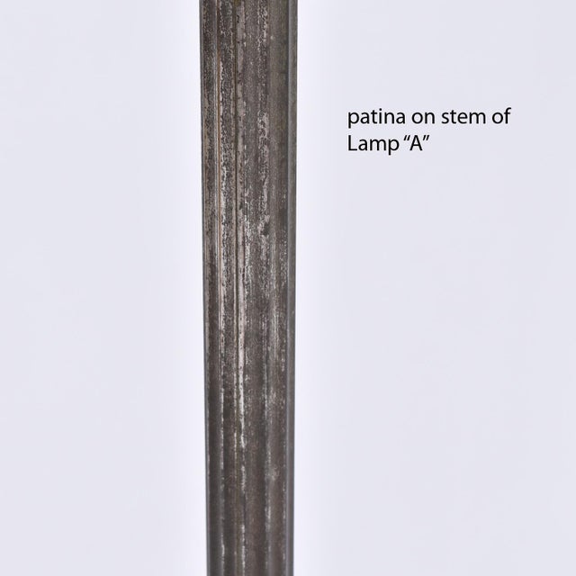 Pair of Art Deco Regency Greek Key Brass Chalice Stiffel Torchiere Floor Lamps Set For Sale - Image 13 of 13