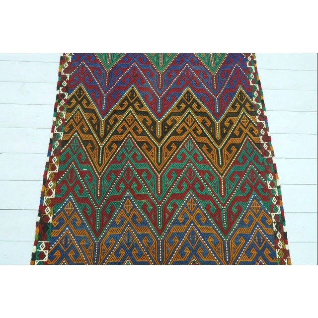 Traditional 1960s Vintage Nomadic Kilim Rug - 43"x59" For Sale - Image 3 of 12