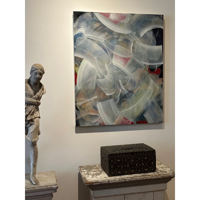 Abstract Contemporary Oil on Canvas Titled "Making Way" For Sale - Image 3 of 3