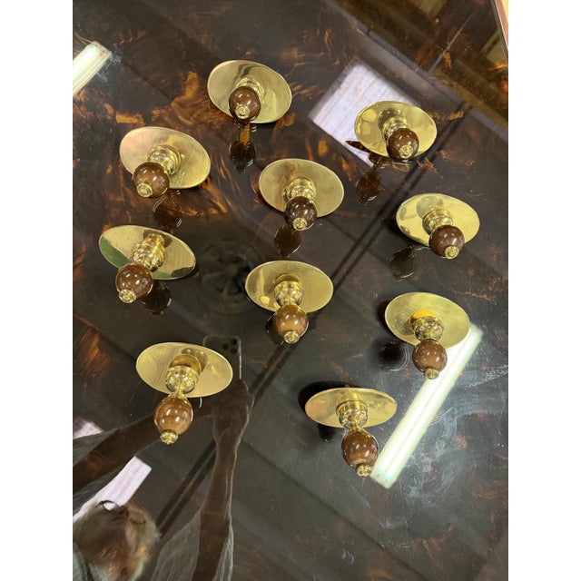 1960s Coat Hangers by Luigi Caccia Dominioni for Azucena, 1950, Set of 10 For Sale - Image 5 of 7