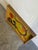 Yellow Abstract Yellow Canvas Painting Mid-Century Modern Vintage For Sale - Image 8 of 9