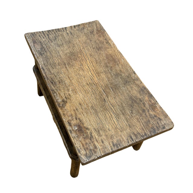 Chinese 19th Century Chinese Northern Country-Style Kang Table Low Tea Table For Sale - Image 3 of 11