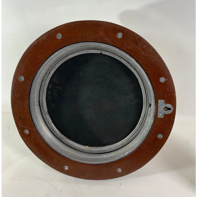 Aluminum Ship's Porthole Mirror For Sale - Image 9 of 9