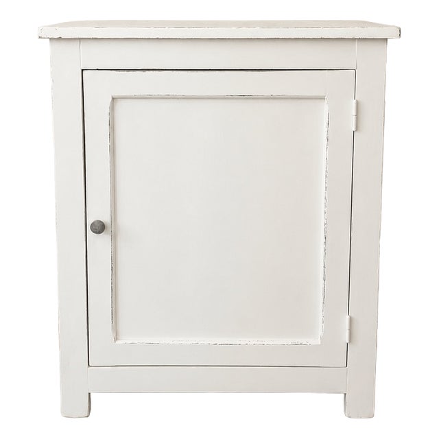 Wooden Jam Buffet in White Patina For Sale
