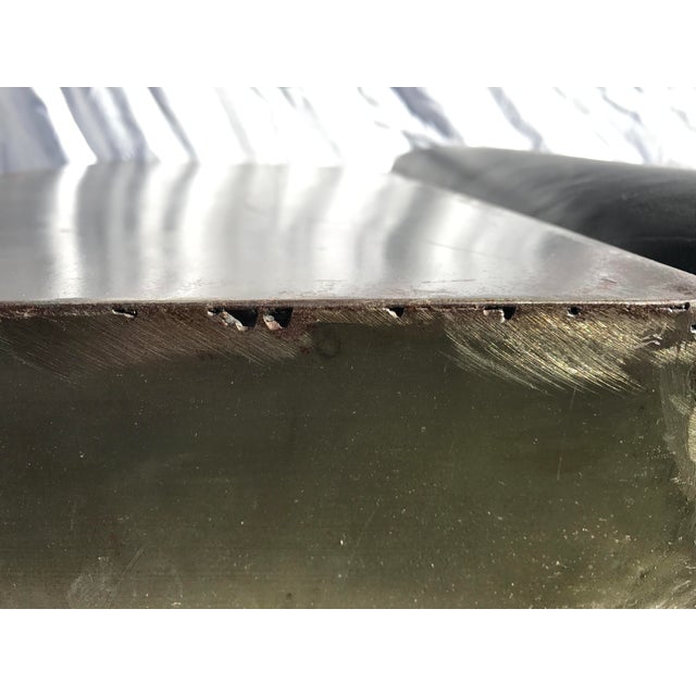 Metal Late 20th Century Stainless Steel Bench For Sale - Image 7 of 7