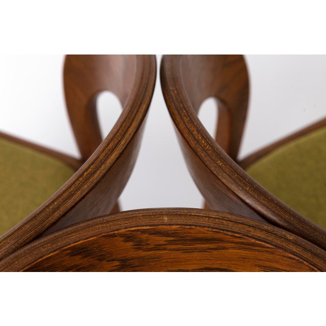 Wood Mid-Century Modern German Dining Chairs in Oak, 1970s, Set of 6 For Sale - Image 7 of 10